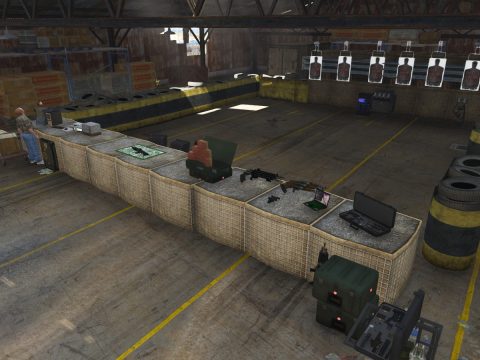 Shooting range in hangar V1.0