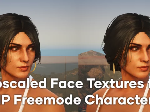 Upscaled Face Textures for MP Male / Female V1.0