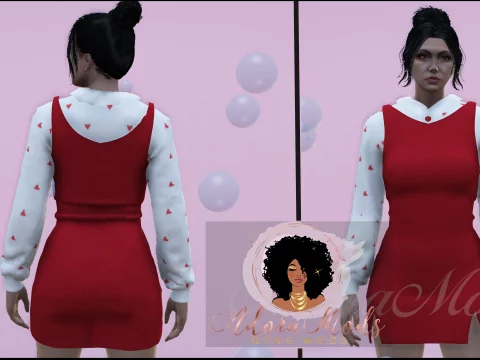 Valentines day dress for MP Female V1.0