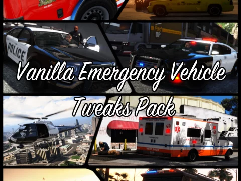 Vanilla Emergency Vehicle Tweaks Pack (VEVT) [Replace | OIV | Sounds | Handling] V1.0