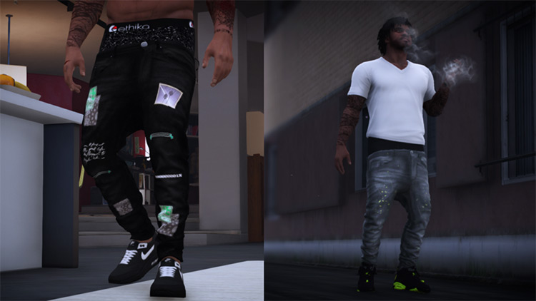 Streaming addon clothes and ped props for mp freemode models