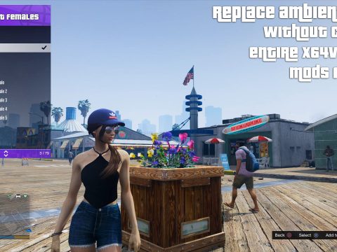 AIO Replace Ambient Peds Animal Weapons Tatooes And More (Addon) V1.0