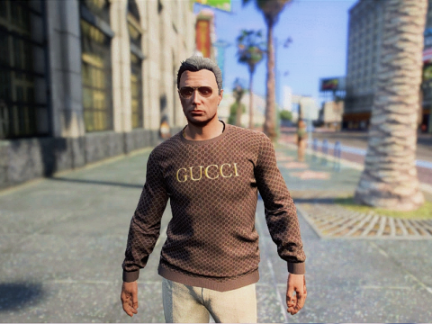 [MP Male] Brown Gucci Sweater [SP/FiveM] V1.0