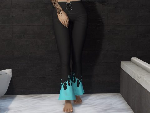 Flame flare pants for MP Female V1.0