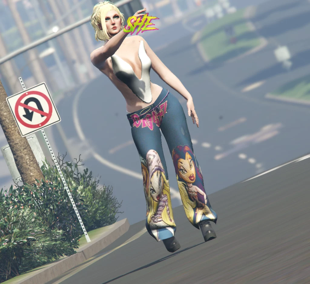 Futuristic 2000s top and pants for MP Female V1.0