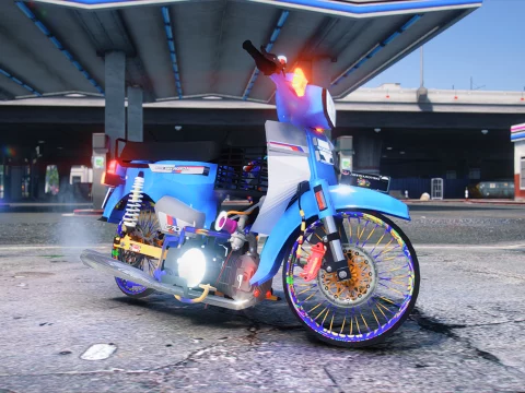 Honda C70 GBO J Custom [Animated Light | Add-On | Tuning]