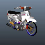 Honda C70 GBO J Custom [Animated Light | Add-On | Tuning]