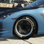 Hoosier Drag Radials "slicks" with replaced tread and dirt texture Vehshare V1.0.1