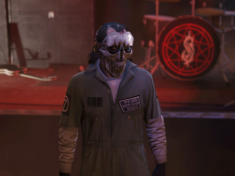Mick Thomson SLIPKNOT jumpsuit, face paint, and mask for Trevor V1.0