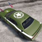 Military - Dodge Challenger (With flags and Guns) V2.0