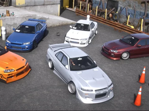 Nissan Skyline (ER34) [Add-On / FiveM | 255+ Tuning | Template | RHD] V1.1