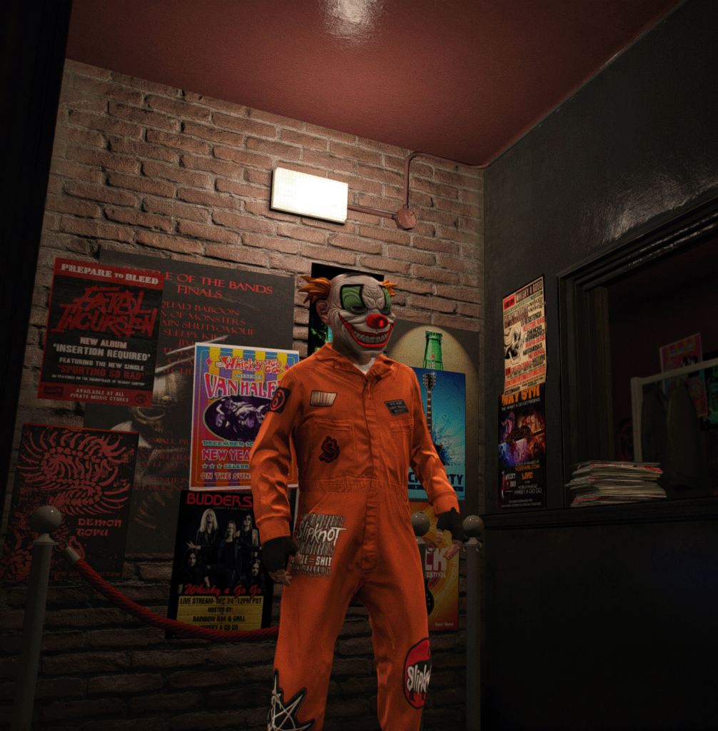 Shawn Crahan SLIPKNOT jumpsuit, face paint, nose, and two masks for Michael V1.0