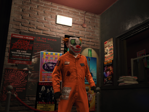 Shawn Crahan SLIPKNOT jumpsuit, face paint, nose, and two masks for Michael V1.0