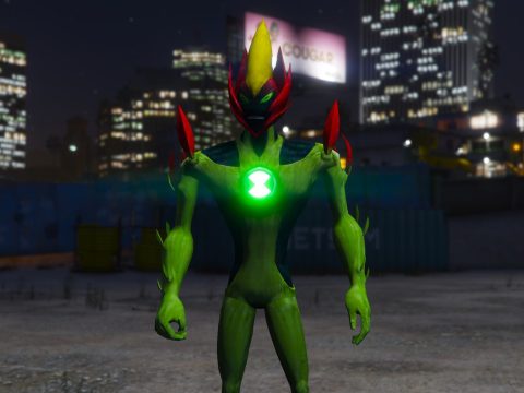 Swampfire Ben 10 Alien Force [Add-On Ped]