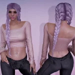 Two long braids for MP Female
