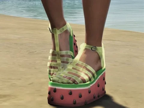 Watermelon Sandals for MP Female V1.0