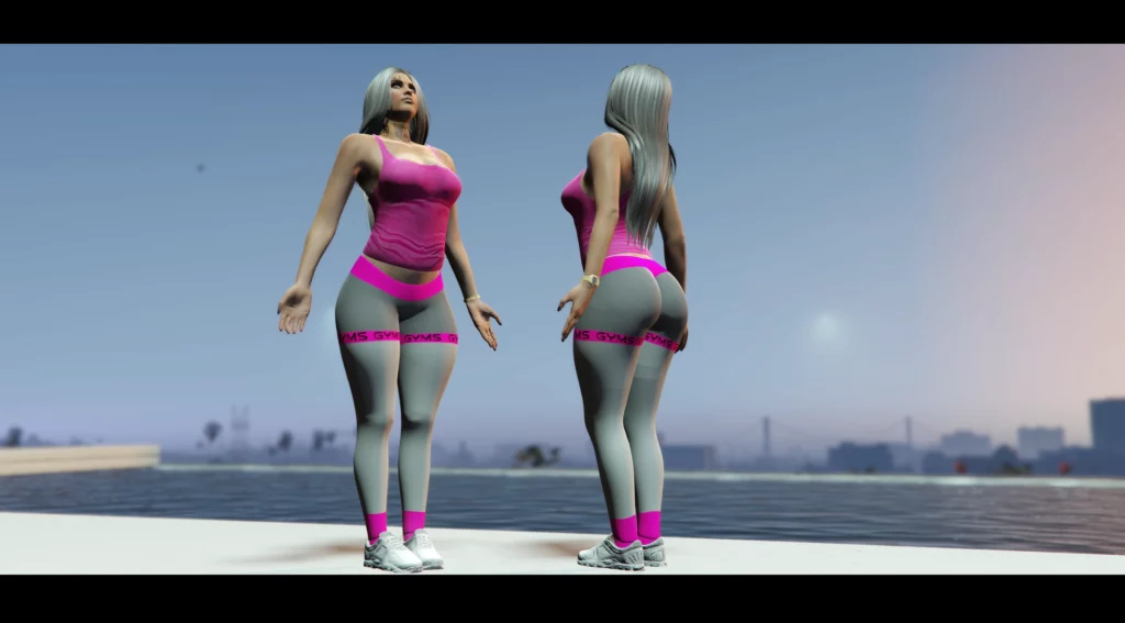 Gymnastic MP Female Ped + Gymnastic Leggings & Top Full Body Mod