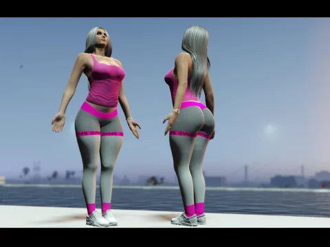 Gymnastic MP Female Ped + Gymnastic Leggings & Top Full Body Mod