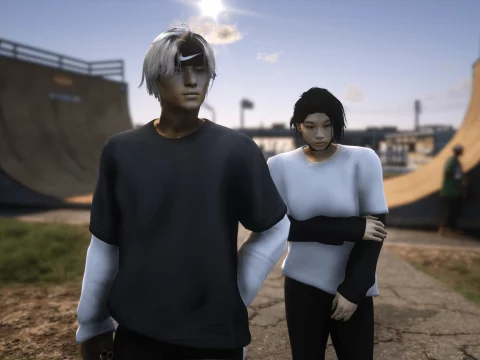 Layered Tee for MP Male / Female V2.0