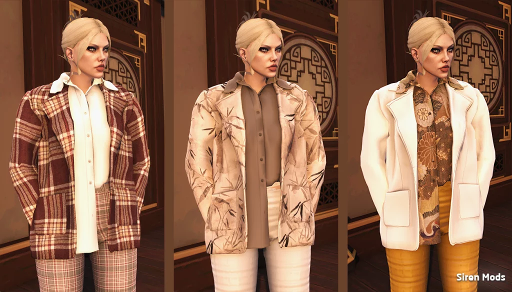 Leatherblazer with Shirt MP Female V1.0