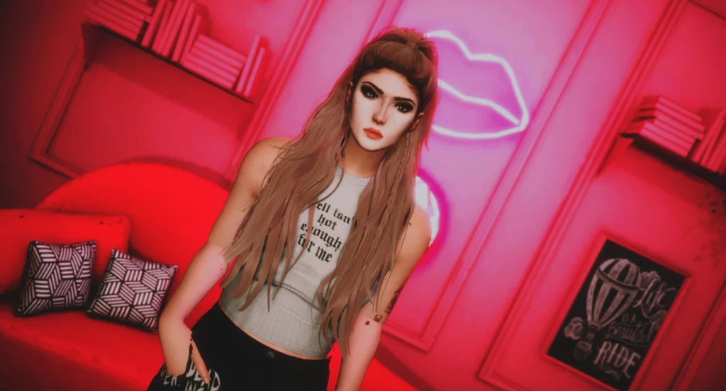 Long hair with braid for MP Female