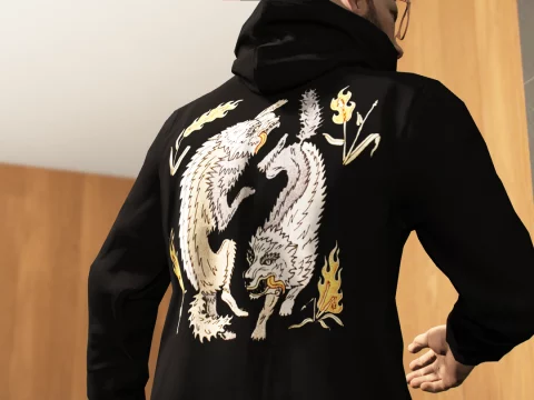 Raised By Wolves "élevé par le loups" Hoodie for MP Male and Female V3.0