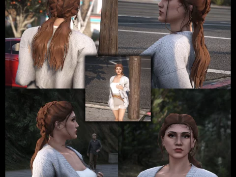 Two braid hairstyle for MP Female