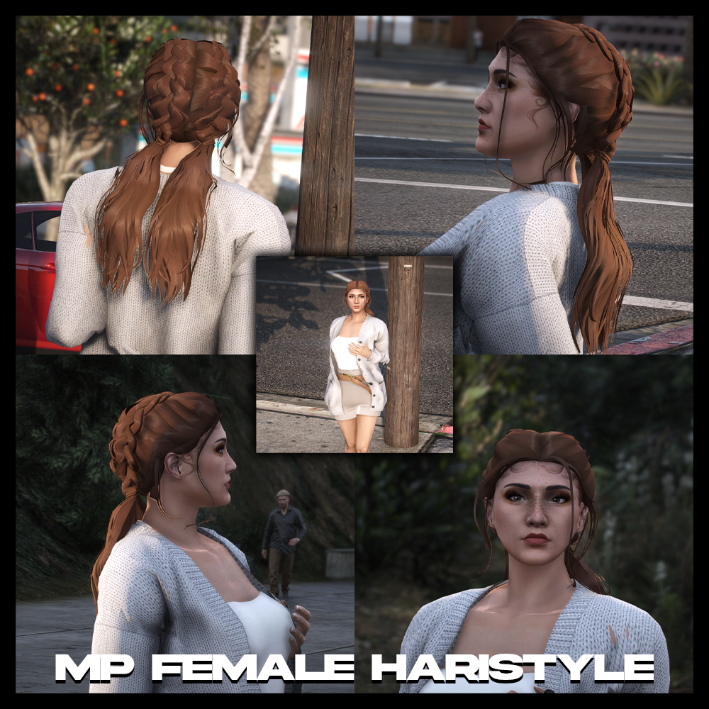 Two braid hairstyle for MP Female