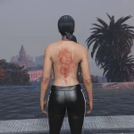 Back Red Dragon Tattoo for MP Female 1.02