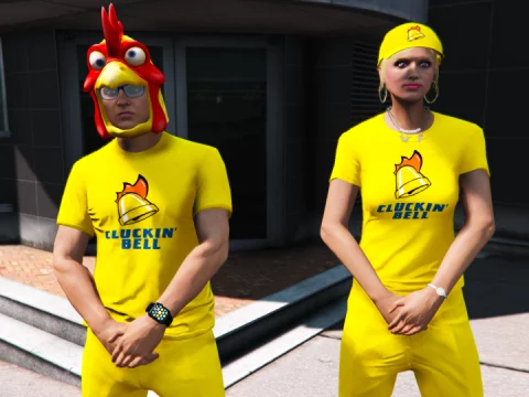 Cluckin' Bell Add-On Clothing For MP Male & MP Female (ALTV, FIVEM, SINGPLE PLAYER)