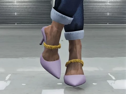 Chain Pointy Toe Mule for MP Female 1.0