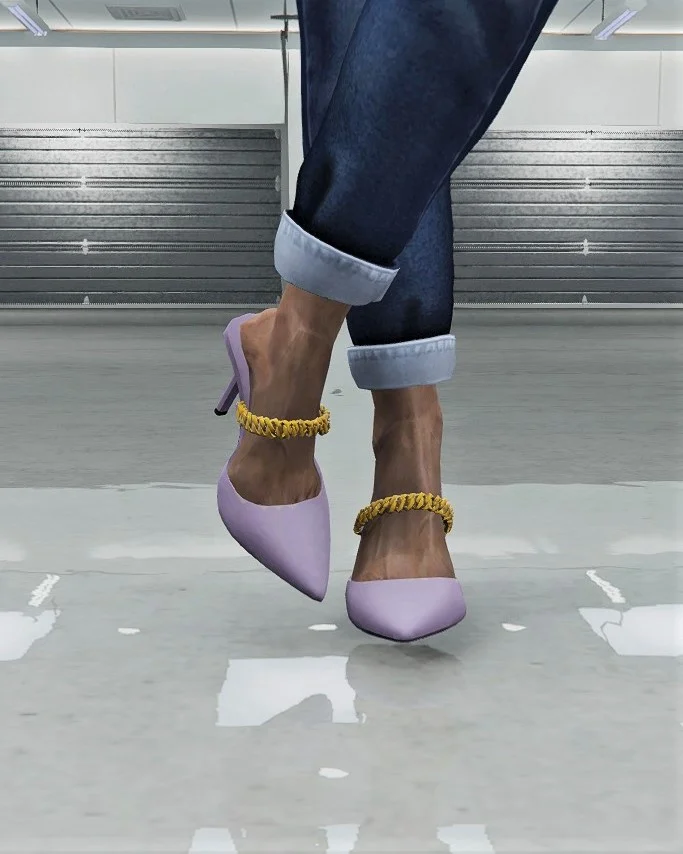Chain Pointy Toe Mule for MP Female 1.0
