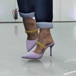 Chain Pointy Toe Mule for MP Female 1.03