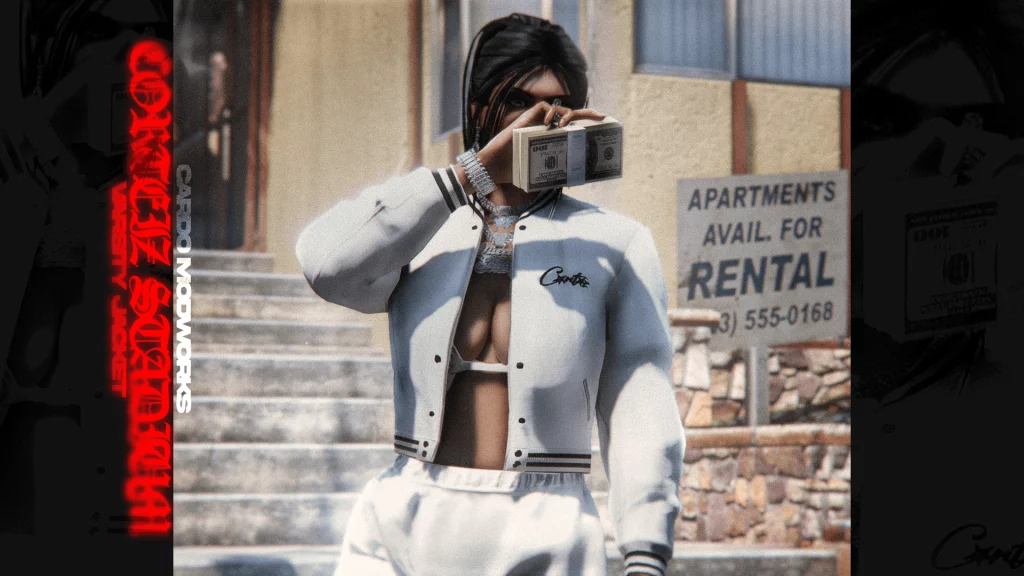Corteiz Stadium Varsity jacket for MP Female 1.0