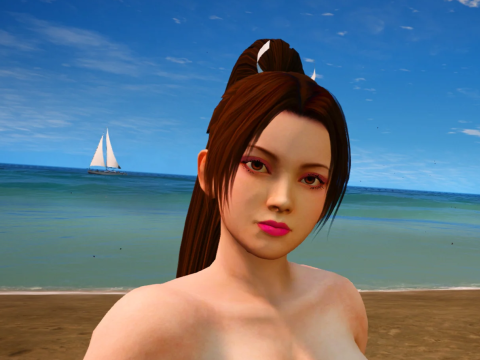 DOA Mai Shiranui Nude - Face Animation