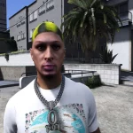 Dennis Rodman face texture for MpMale 1.0