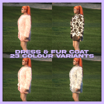 Dress with fur coat | MP Female