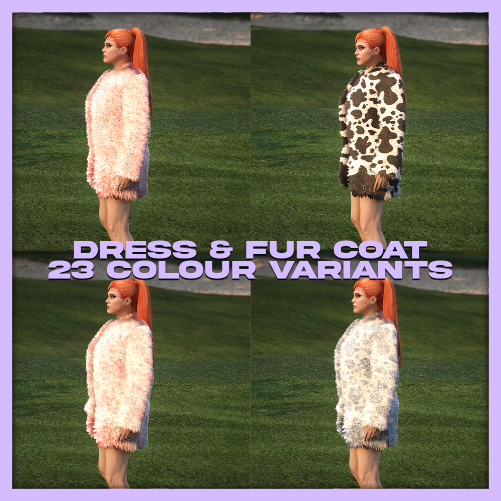 Dress with fur coat | MP Female