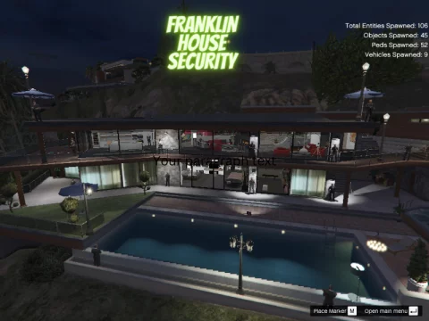Franklin House High Security With Vehicles