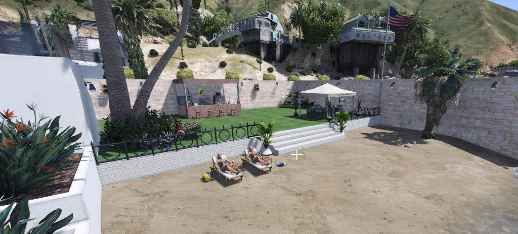 Garden + Private bar for Malibu Mansion
