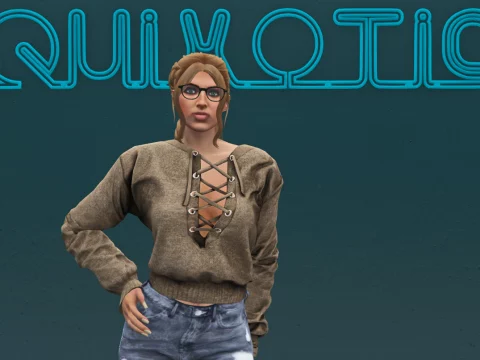 Lace Up Pullover for MP Female 1.0