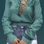 Lace Up Pullover for MP Female 1.02