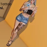 Leg Roses Tattoo 1.04