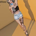 Leg Roses Tattoo 1.05
