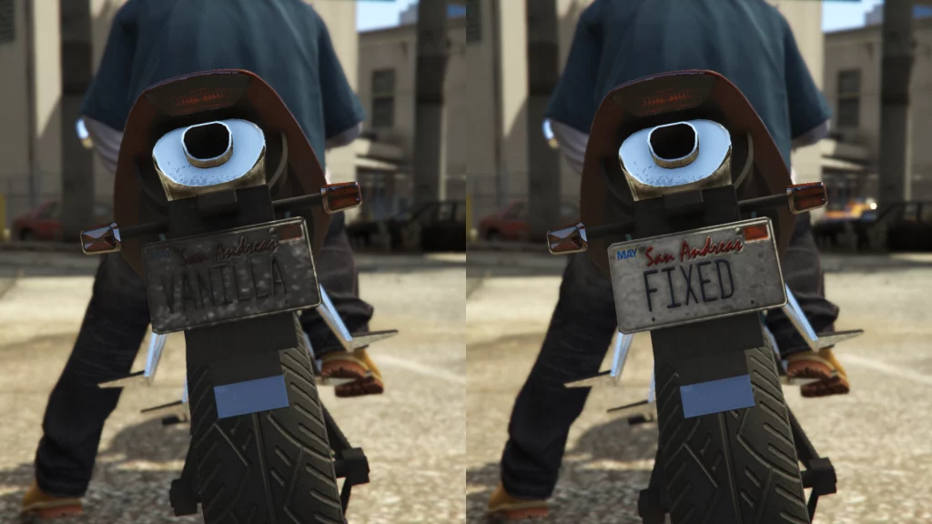 Motorcycles License Plate Fix 1.0