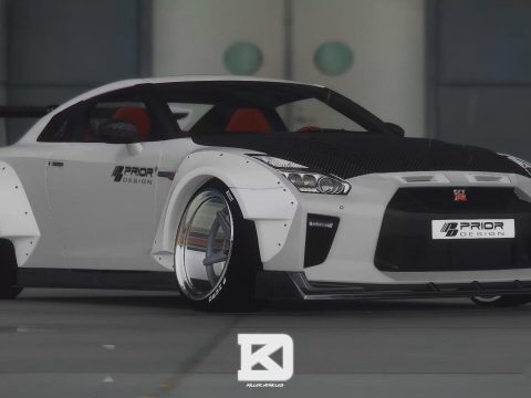 Nissan GTR R35 Animated Colorful Edition