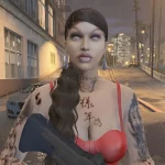 Pre Made SP Female Face With Hello Kitty Tat 1.02