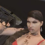 Pre Made SP Female Face With Hello Kitty Tat 1.03