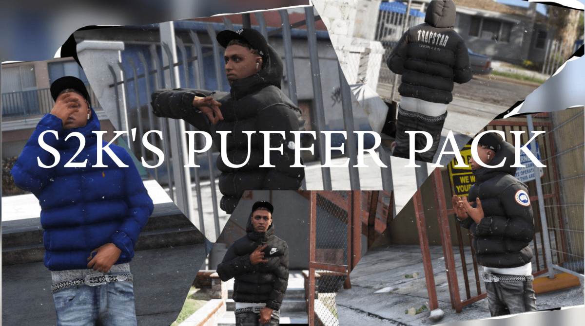 Puffer Jacket Pack For Mp Male V Gta Mod