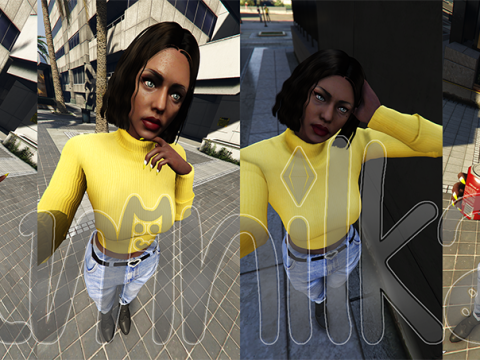 Random Female Selfie Pose Pack